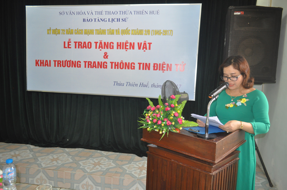 Lễ Tiếp nhận hiện vật do các Nhà Sưu tầm Cổ vật trên địa bàn tỉnh Thừa Thiên Huế trao tặng